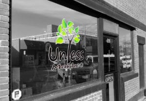 Unless Market front window